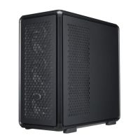 Cooler Master MasterFrame 600, Midi Tower, PC, Schwarz, ATX, ITX, micro ATX, Aluminium, SGCC, Gehärtetes Glas, 19 cm
