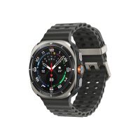 Samsung Galaxy Watch Ultra - 47 mm - titanium silver - intelligente Uhr mit Marineband - Gummi - Dark Gray - Bandgröße: S/M/L - Anzeige 3.73 cm (1.5")