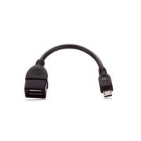 ALLNET USB_OTG_TYPA_MICRO, 0,1 m, Micro-USB A, USB A, USB 2.0, Männlich/Weiblich, Schwarz