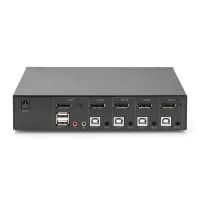 DIGITUS KVM Switch, 4x1  DP, DP Out,USB
