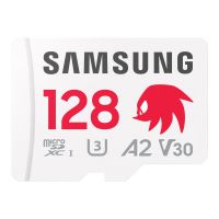 Samsung PRO Plus MB-MD128SA - Sonic the Hedgehog Flash-Speicherkarte (microSDXC-an-SD-Adapter inbegriffen)