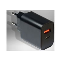 Inter-Tech PD-2120 - Netzteil - klein - 20 Watt - 3 A - PD, QC 3.0 - 2 Ausgabeanschlussstellen (USB Typ A, 24 pin USB-C)