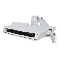 Ergotron Befestigungskit (CPU-Halter, Tastatur-Tablett, Monitorhalterung) - für LCD-Display / PC-Ausrüstung - kleiner CPU-Halter - Aluminium, hochwertiger Kunststoff - weiß - Bildschirmgröße: bis zu 61 cm (bis zu 24 Zoll)