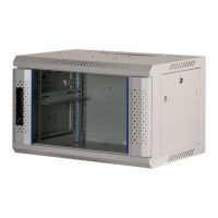 Rockstable 6 HE 19" Wandschrank mit Glastür in Weiß, Wandmontiertes Regal, 6U, 60 kg, Sperrschloss, Weiß