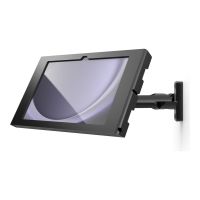 Compulocks Galaxy Tab S9+/S9FE+ 12.4" Apex Enclosure Swing Wall Mount Black - Befestigungskit (Gehäuse, Schwenkarm)