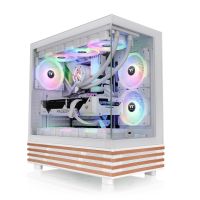 Thermaltake View 270 Plus WS ARGB Snow, Midi Tower, PC, Weiß, ATX, EATX, micro ATX, Mini-ITX, SPCC, Gehärtetes Glas, Gaming