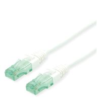 ROLINE Recycled Material 21.45.3187, 0,3 m, Cat6a, U/UTP (UTP), RJ-45, RJ-45, Weiß