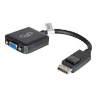 C2G 20cm DisplayPort to VGA Adapter Converter - DP Male to VGA Female - Black - VGA-Adapter - DisplayPort (M)