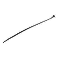StarTech.com 10"(25cm) Cable Ties, 1/8"(4mm) wide, 2-5/8"(68mm) Bundle Diameter, 50lb(22kg) Tensile Strength, Nylon Self Locking Zip Ties w/ Curved Tip, 94V-2/UL Listed, 100 Pack, Black - Nylon 66 Plastic - TAA (CBMZT10B)