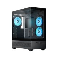 Chieftec PC-Gehäuse GT-01B-OP VISTA, Midi Tower, PC, Schwarz, ATX, micro ATX, Mini-ITX, Gaming, Multi