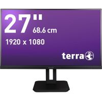 TERRA LCD/LED 2748W PV V3.1 schwarz HDMI/DP/USB-C GREENLINE PLUS, 68,6 cm (27"), 1920 x 1080 Pixel, Full HD, LCD, 5 ms, Schwarz