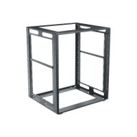 Vaddio Middle Atlantic CFR CFR-9-16 - Schrank offener Rahmen - schwarze Pulverbeschichtung - 9U - 48.3 cm (19")