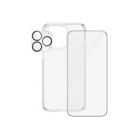 PanzerGlass 3-in-1 Pack - Schutzkit für Display / Objektiv / Rückseite für Handy