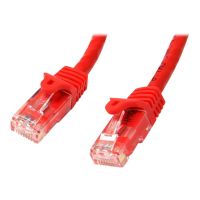 StarTech.com 5m CAT6 Ethernet Cable, 10 Gigabit Snagless RJ45 650MHz 100W PoE Patch Cord, CAT 6 10GbE UTP Network Cable w/Strain Relief, Red, Wiring is UL Certified/TIA - Category 6 - 24AWG (N6PATC5MRD)