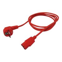 ROLINE Stromkabel - CEE 7/7 (M) gewinkelt bis IEC 60320 C13 gerade