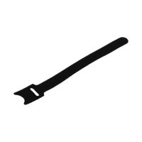 Synergy 21 S215682, Hook & loop cable tie, Nylon, Polypropylen (PP), Schwarz, 15 cm, 20 mm, 1 mm