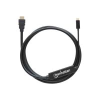 Manhattan USB-C to HDMI Cable, 4K@30Hz, 2m, Black, Male to Male, Three Year Warranty, Polybag