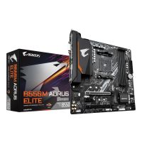 Gigabyte B550M AORUS ELITE Mainboard – AMD Ryzen 5000 CPUs, 5+3 Phasen VRM, bis zu 4733 MHz DDR4, 1xPCIe 4.0 + 1xPCIe 3.0 M.2, 1GbE LAN, USB 3.2 Gen 1, AMD, Sockel AM4, AMD Ryzen 3000 Series, AMD Ryzen 4000 Series, AMD Ryzen 5000 Series, Sockel AM4, DDR4-