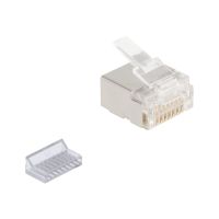 Delock Netzwerkanschluss - RJ-45 (M) - U/FTP - CAT 6a (Packung mit 100)