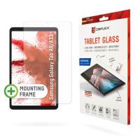 E.V.I. Displex Tablet Glass (9H) für Samsung Galaxy Tab A11/A9, Eco-Montagerahmen L-Form, unzerbrechlich, Klare Bildschirmschutzfolie, 9H, Gehärtetes Glas, 20 g, 1 Stück(e)