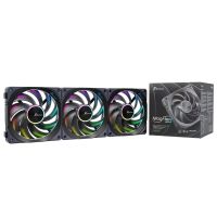 Seasonic MagFlow ARGB, Ventilator, 12 cm, 2000 RPM, Schwarz