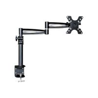 Techly Befestigungskit (Gelenkarm, Spannbefestigung für Tisch, Halterung für Display) - für LCD-Display - Schwarz - Bildschirmgröße: 33-48.3 cm (13"-19")