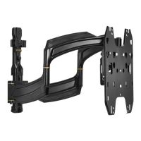 Chief Thinstall 18" Extension Single Arm Wall Mount - For Displays 32-65" - Black - Befestigungskit (Kippbare Wandhalterung, Doppelschwingarm)