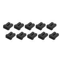 StarTech.com LC SFP Staubschutzkappen - 10 Stck. - LWL-Schutzkappen - SFP Kappe - Schutzumschlag - Schwarz (Packung mit 10)