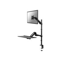 Neomounts FPMA-D500KEYB - Befestigungskit - Voll beweglich - für LCD-Display / PC-Ausrüstung - Schwarz - Bildschirmgröße: 25.4-68.6 cm (10"-27")