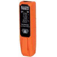 Klein Tools 93LDM100C, Laser-Distanzmessgerät, ft, In, m, Schwarz, Orange, Digital, Acrylnitril-Butadien-Styrol (ABS), Polycarbonat (PC), Gummi, Silikon, LCD