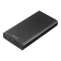 SANDBERG Powerbank - 38400 mAh - 142 Wh - 100 Watt - 3 A - PD - 3 Ausgabeanschlussstellen (24 pin USB-C, 2 x USB)