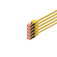 DIGITUS CAT 6 S/FTP Patchkabel, 5 Stück