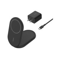 Belkin BoostCharge - Kabelloses Ladegerät - magnetisch, faltbar, mit Qi2 + AC-Netzteil
