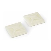 StarTech.com 100 Stück Selbstklebende Kabelbinderhalterungen - Mittel - Kabelbinderhalterung - weiß - TAA-konform (Packung mit 100)