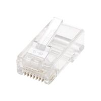 Intellinet RJ45 Modular Plugs, Cat6, UTP, 2-prong, for stranded wire, 15 µ gold plated contacts, 100 pack - Netzwerkanschluss - RJ-45 (M)