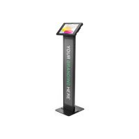 Compulocks iPad 10th-11th (A16) Gen Swell Enclosure Brandable Floor Stand Black - Aufstellung - für Tablett - Branding-fähig - Schwarz - Bildschirmgröße: 27.7 cm (10.9")