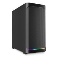 Sharkoon AK4 RGB STRIP, Midi Tower, PC, Schwarz, ATX, micro ATX, Mini-ITX, Metall, Multi