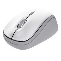 Trust Yvi+, Beidhändig, Optisch, RF Wireless + Bluetooth, 1600 DPI, Weiß