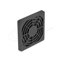 Delock Fan-Grill - with dust filter - Schwarz
