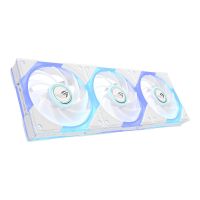ASUS ROG Eurux GR120 ARGB Reverse Fan White Edition - Triple Pack, Ventilator, 12 cm, Weiß