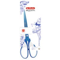 Herlitz my.pen, Kinder, Gerader Schnitt, Einzelbild, Blau, Weiß, Edelstahl, Titan