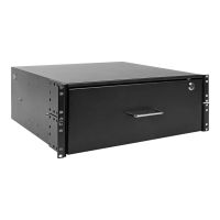 Tripp 4U Locking Rackmount Storage Drawer Rack Enclosures/ Open Frame - Rack Storage Drawer - Schwarz - 4U - 48.3 cm (19")