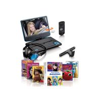 Lenco DVP-910BU, Tragbarer DVD-Player, Cabrio, Schwarz, Blau, CD, DVD, 22,9 cm (9"), TFT