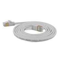 WANTEC Extra dünnes CAT7 SSTP Patchkabel, 3 m, Cat7, S/FTP (S-STP), RJ-45, RJ-45, Grau