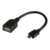 Techly USB-Adapter - USB (W) zu Micro-USB Typ B (M)