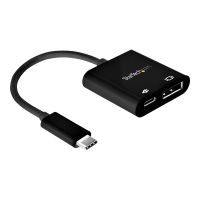 StarTech.com USB C to DisplayPort Adapter with Power Delivery, 8K 60Hz/4K 120Hz USB Type C to DP 1.4 Monitor Video Converter w/60W PD Pass-Through Charging, HBR3, Thunderbolt 3 Compatible - USB-C Male to DP Female (CDP2DP14UCPB)