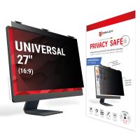 DISPLEX PRIVACY SAFE Magnetischer 2-Wege Blickschutzfilter für Desktop Monitor 27'' (16:9), 68,6 cm (27"), 16:9, Monitor, Rahmenloser Blickschutzfilter, 3H, Glänzend/Matt