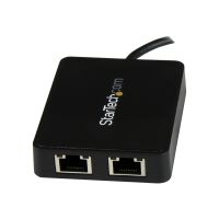 StarTech.com USB-C auf Dual-Gigabit Ethernet Adapter mit USB (Typ-A)