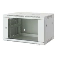 Intellinet Network Cabinet, Wall Mount (Standard), 12U, Usable Depth 500mm/Width 540mm, Grey, Assembled, Max 60kg, Metal & Glass Door, Back Panel, Removeable Sides,Suitable also for use on desk or floor, 19",Parts for wall install (eg screws/rawl plugs)