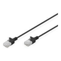 DIGITUS CAT 6 U-UTP Slim Patchkabel, 5 m, Schwarz